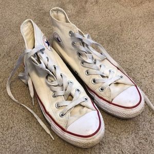 White Hi Top Converse